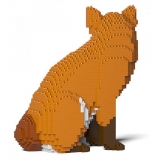 Jekca - Fox 02S - Lego - Scultura - Costruzione - 4D - Animali di Mattoncini - Toys