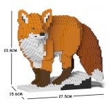 Jekca - Fox 03S - Lego - Sculpture - Construction - 4D - Brick Animals - Toys