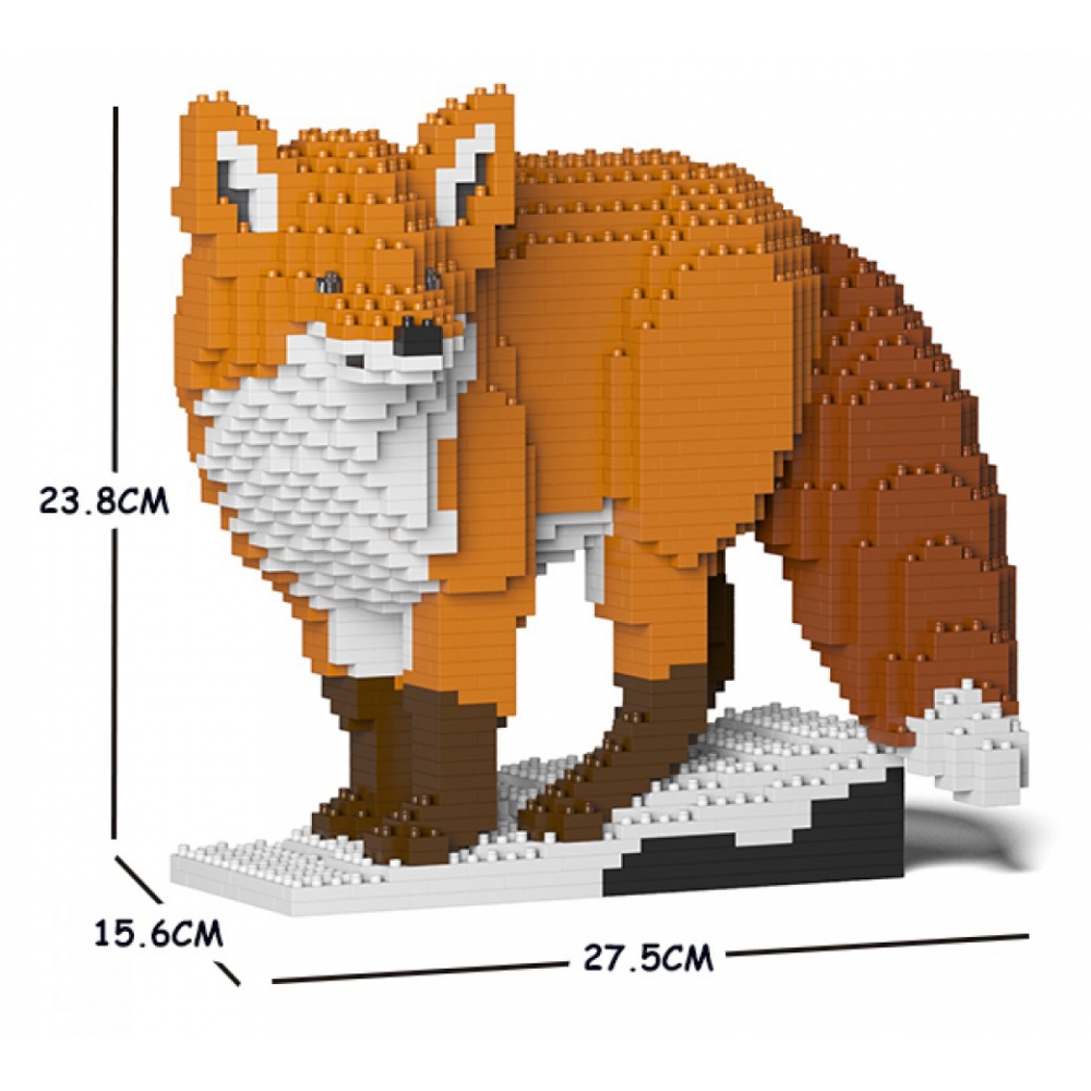 Jekca - Fox 03S - Lego - Scultura - Costruzione - 4D - Animali di Mattoncini  - Toys - Avvenice