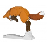 Jekca - Fox 04S - Lego - Scultura - Costruzione - 4D - Animali di Mattoncini - Toys