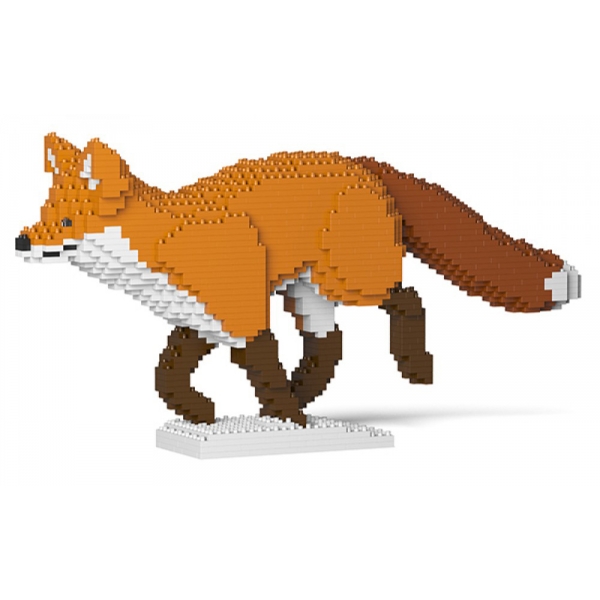 Jekca - Fox 05S - Lego - Sculpture - Construction - 4D - Brick Animals - Toys