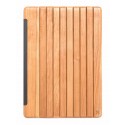 Woodcessories - Cherry / Leather / Transclucent Hardcover - iPad 2017 - Flip Case - Eco Guard Metal & Wood