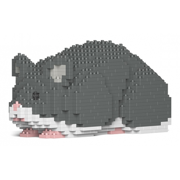 Jekca - Hamster 02S-M02 - Lego - Scultura - Costruzione - 4D - Animali di Mattoncini - Toys