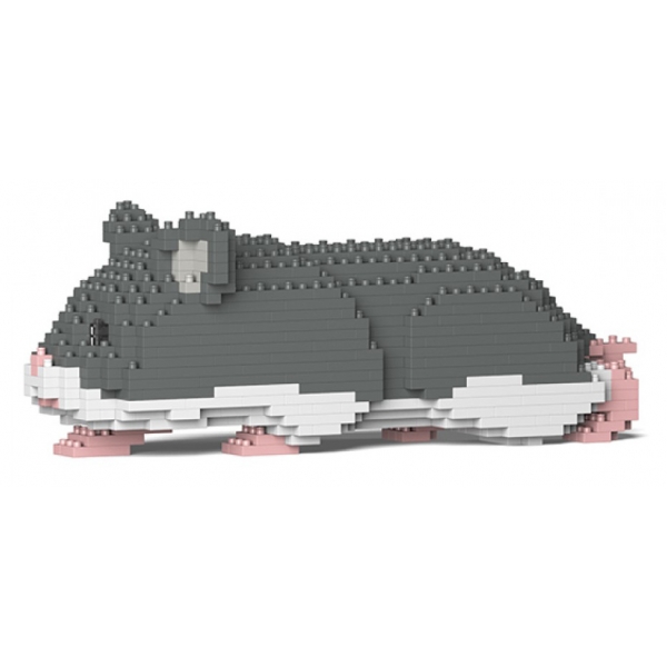 Jekca - Hamster 03S-M02 - Lego - Scultura - Costruzione - 4D - Animali di Mattoncini - Toys