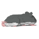 Jekca - Hamster 03S-M02 - Lego - Scultura - Costruzione - 4D - Animali di Mattoncini - Toys