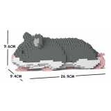 Jekca - Hamster 03S-M02 - Lego - Sculpture - Construction - 4D - Brick Animals - Toys