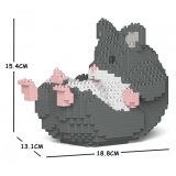 Jekca - Hamster 04S-M02 - Lego - Sculpture - Construction - 4D - Brick Animals - Toys