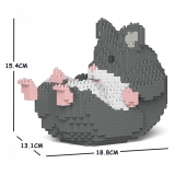 Jekca - Hamster 04S-M02 - Lego - Scultura - Costruzione - 4D - Animali di Mattoncini - Toys
