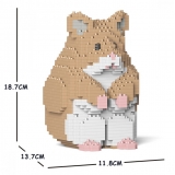 Jekca - Hamster 01S-M01 - Lego - Scultura - Costruzione - 4D - Animali di Mattoncini - Toys