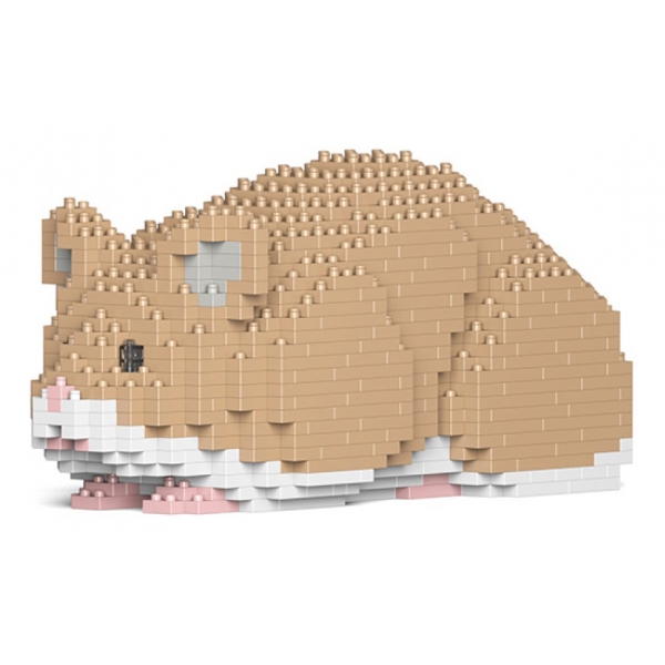 Jekca - Hamster 02S-M01 - Lego - Scultura - Costruzione - 4D - Animali di Mattoncini - Toys