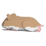 Jekca - Hamster 03S-M01 - Lego - Scultura - Costruzione - 4D - Animali di Mattoncini - Toys