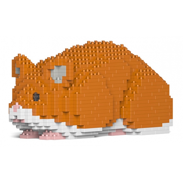 Jekca - Hamster 02S-M03 - Lego - Scultura - Costruzione - 4D - Animali di Mattoncini - Toys