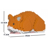 Jekca - Hamster 02S-M03 - Lego - Scultura - Costruzione - 4D - Animali di Mattoncini - Toys