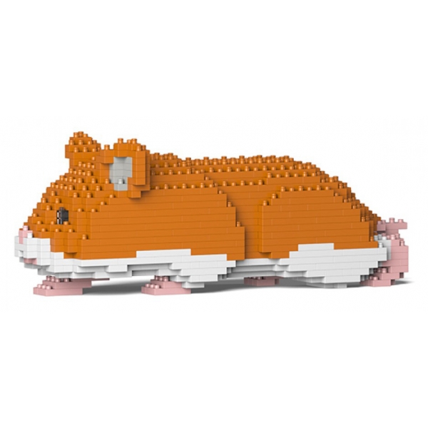 Jekca - Hamster 03S-M03 - Lego - Scultura - Costruzione - 4D - Animali di Mattoncini - Toys
