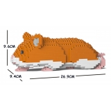 Jekca - Hamster 03S-M03 - Lego - Scultura - Costruzione - 4D - Animali di Mattoncini - Toys