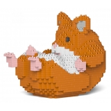 Jekca - Hamster 04S-M03 - Lego - Scultura - Costruzione - 4D - Animali di Mattoncini - Toys