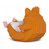Jekca - Hamster 04S-M03 - Lego - Sculpture - Construction - 4D - Brick Animals - Toys