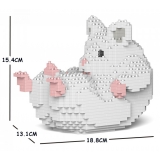 Jekca - Hamster 04S-M04 - Lego - Scultura - Costruzione - 4D - Animali di Mattoncini - Toys