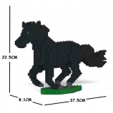 Jekca - Horse 01S-M03 - Lego - Scultura - Costruzione - 4D - Animali di Mattoncini - Toys