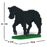 Jekca - Horse 02S-M03 - Lego - Scultura - Costruzione - 4D - Animali di Mattoncini - Toys