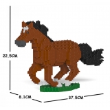 Jekca - Horse 01S-M01 - Lego - Scultura - Costruzione - 4D - Animali di Mattoncini - Toys