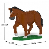 Jekca - Horse 02S-M01 - Lego - Scultura - Costruzione - 4D - Animali di Mattoncini - Toys