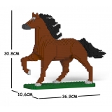 Jekca - Horse 04S-M01 - Lego - Scultura - Costruzione - 4D - Animali di Mattoncini - Toys