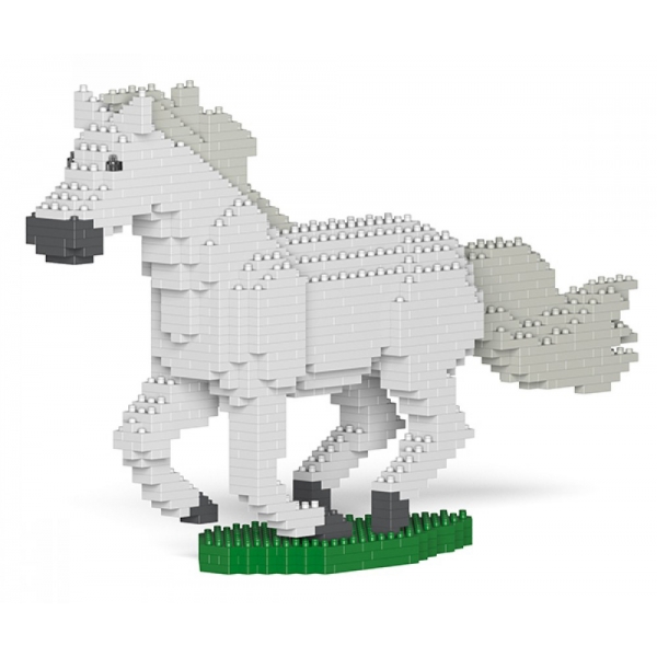 Jekca - Horse 01S-M02 - Lego - Scultura - Costruzione - 4D - Animali di Mattoncini - Toys