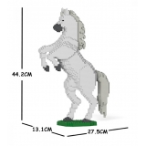 Jekca - Horse 03S-M02 - Lego - Scultura - Costruzione - 4D - Animali di Mattoncini - Toys