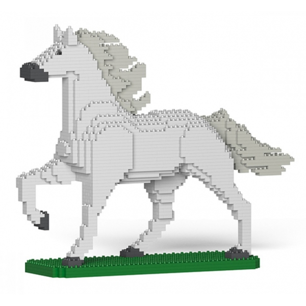 Jekca - Horse 04S-M02 - Lego - Scultura - Costruzione - 4D - Animali di Mattoncini - Toys
