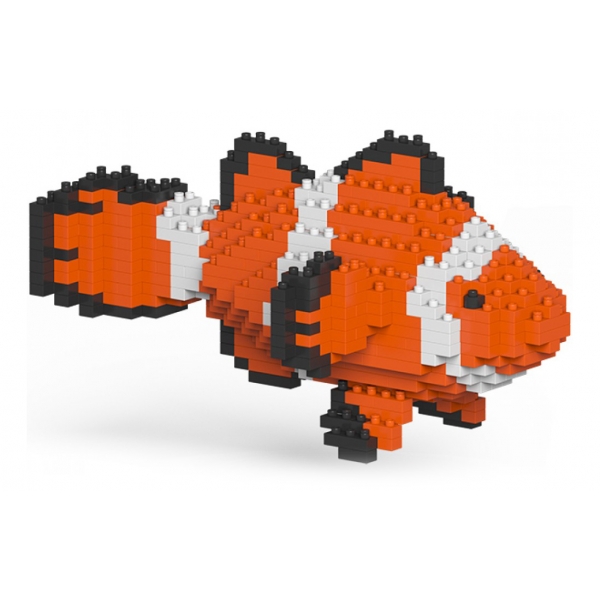 Jekca - Clownfish 01S - Lego - Sculpture - Construction - 4D - Brick Animals - Toys