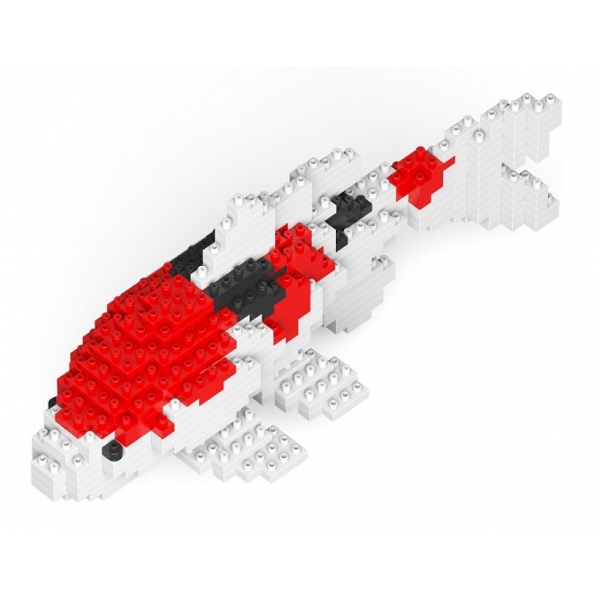 Jekca - Koi Fish 01S - Lego - Sculpture - Construction - 4D - Brick Animals - Toys