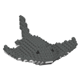 Jekca - Stingray 01S - Lego - Scultura - Costruzione - 4D - Animali di Mattoncini - Toys
