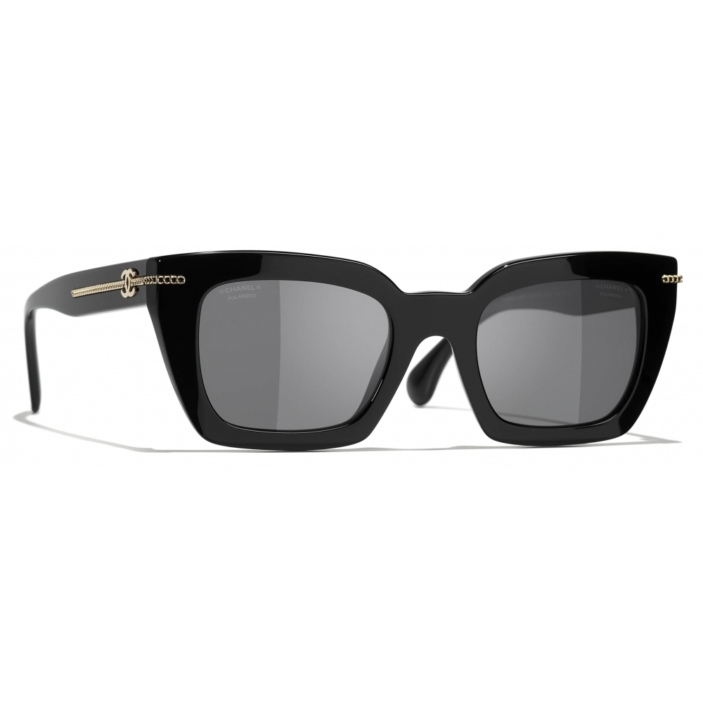 Chanel - Round Sunglasses - Black Gray - Chanel Eyewear - Avvenice