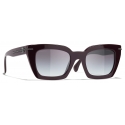 Chanel - Square Sunglasses - Burgundy Gray Gradient - Chanel Eyewear