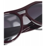 Chanel - Pilot Sunglasses - Burgundy Gray Gradient - Chanel Eyewear