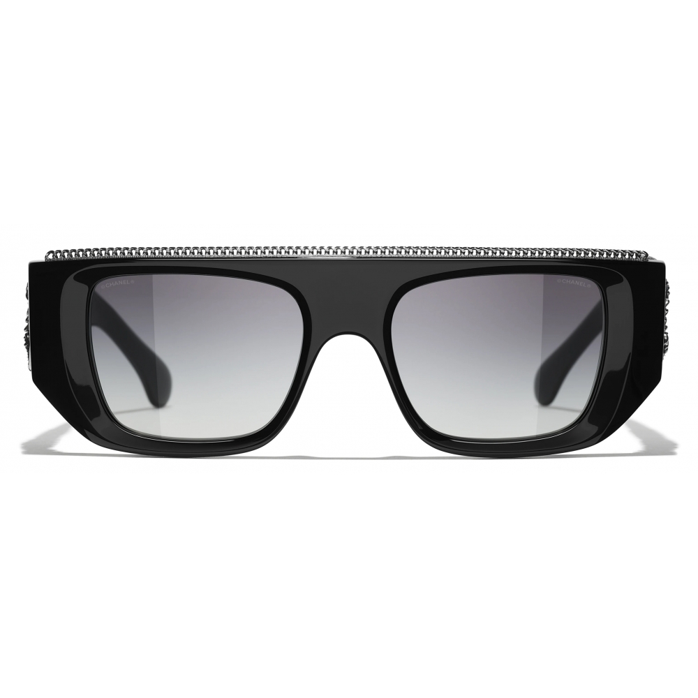 Chanel - Rectangular Sunglasses - Multicolor Gray Gradient - Chanel Eyewear  - Avvenice