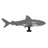 Jekca - Tiger Shark 01S - Lego - Sculpture - Construction - 4D - Brick Animals - Toys