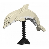 Jekca - Chinese White Dolphin 01S - Lego - Sculpture - Construction - 4D - Brick Animals - Toys