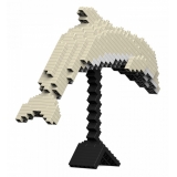 Jekca - Chinese White Dolphin 01S - Lego - Sculpture - Construction - 4D - Brick Animals - Toys