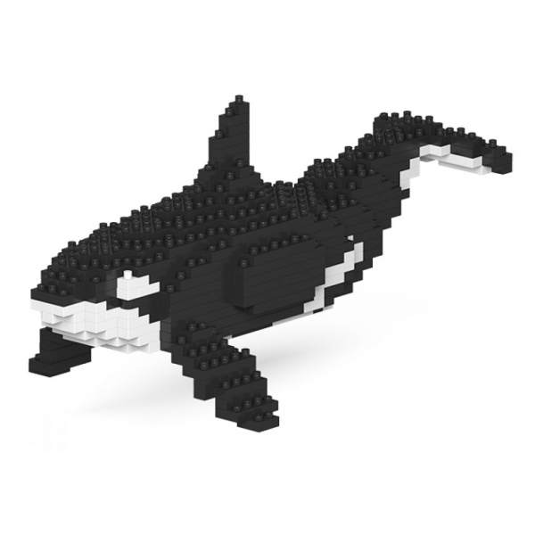 Jekca - Killer Whale 01S - Lego - Sculpture - Construction - 4D - Brick Animals - Toys