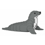 Jekca - Seal 01S - Lego - Sculpture - Construction - 4D - Brick Animals - Toys