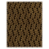 Viola Milano - Knitted Zig Zag Pattern Silk Tie - Olive - Handmade in Italy - Luxury Exclusive Collection