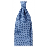 Viola Milano - Maillon Selftipped Italian Silk Tie - Blue Mix - Handmade in Italy - Luxury Exclusive Collection