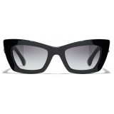 Chanel - Cat-Eye Sunglasses - Black Gray Gradient - Chanel Eyewear