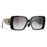 Chanel - Square Sunglasses - Black Gray Gradient - Chanel Eyewear