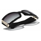 Chanel - Rectangular Sunglasses - Black Gray Gradient - Chanel Eyewear