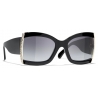 Chanel - Occhiali da Sole Quadrati - Nero Grigio Sfumate - Chanel Eyewear