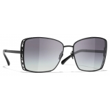 Chanel - Square Sunglasses - Black Gray Gradient - Chanel Eyewear