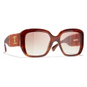 Chanel - Square Sunglasses - Tortoise Brown Gradient - Chanel Eyewear